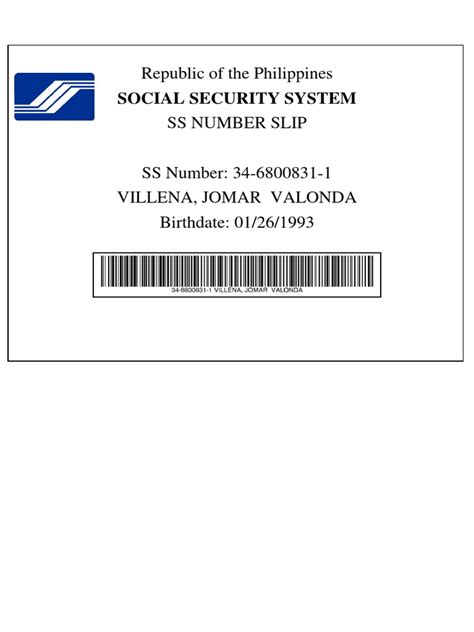 how to get ss number slip